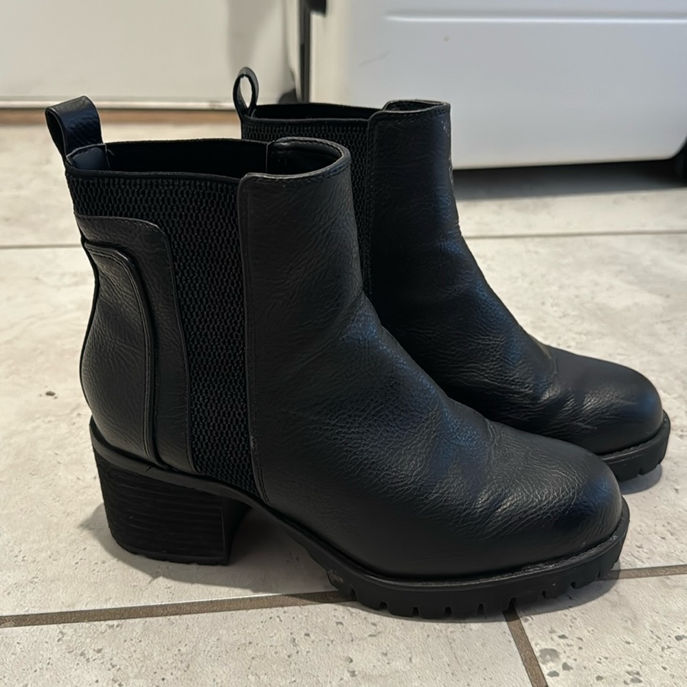 Black ankle boots